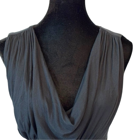 Catherine Malandrino Black Stretch Cowl Neck Top Size Small - Picture 4 of 6